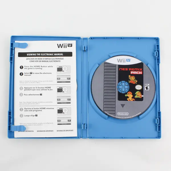 2014 Nintendo Wii U NES Remix Pack No Manual 