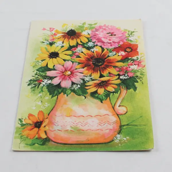 VTG Brick Mill Studios Floral Anniversary Greeting Card Missing Envelope