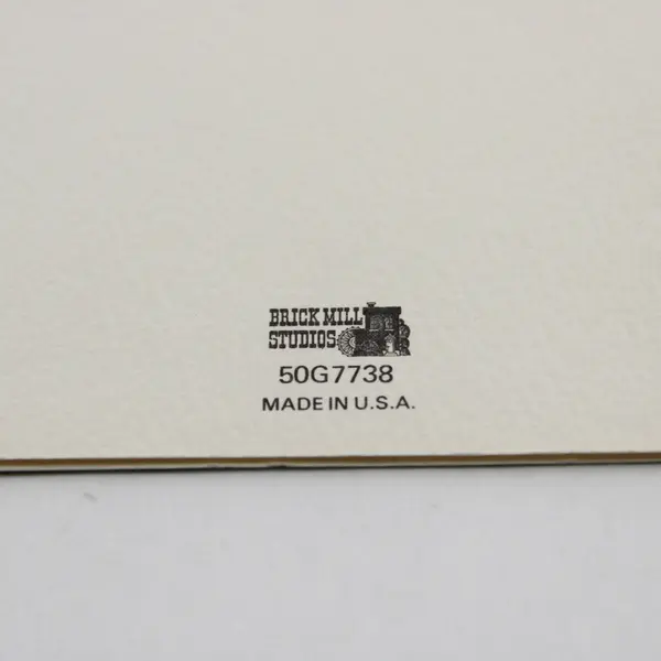 VTG Brick Mill Studios Floral Anniversary Greeting Card Missing Envelope