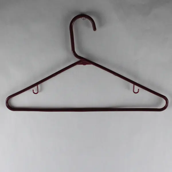 Lot of 10 Dark Pink Clothes Hangers with Strap Hooks