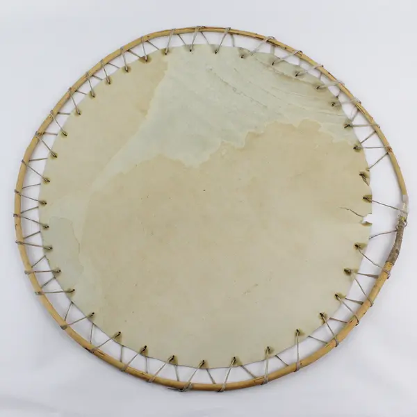 Hand Painted And Handmade Tribal Leather Shield 19"