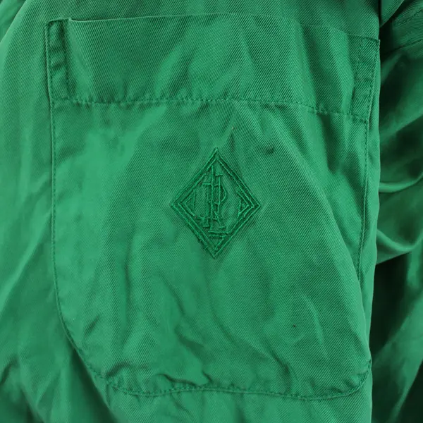 Lauren Ralph Lauren Green Long-Sleeved Silk Button-Up Women's Size 16