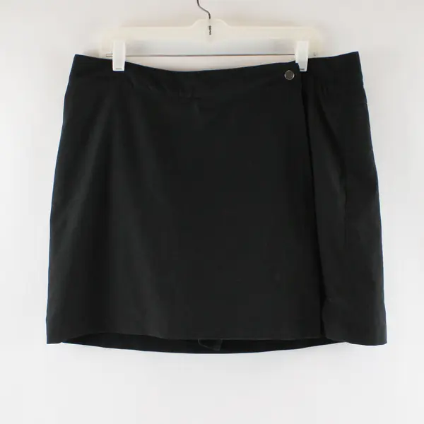 Columbia Solid Black Mini Pencil Skort Women's Size 14