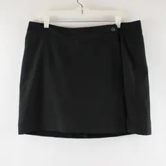 Columbia Solid Black Mini Pencil Skort Women's Size 14