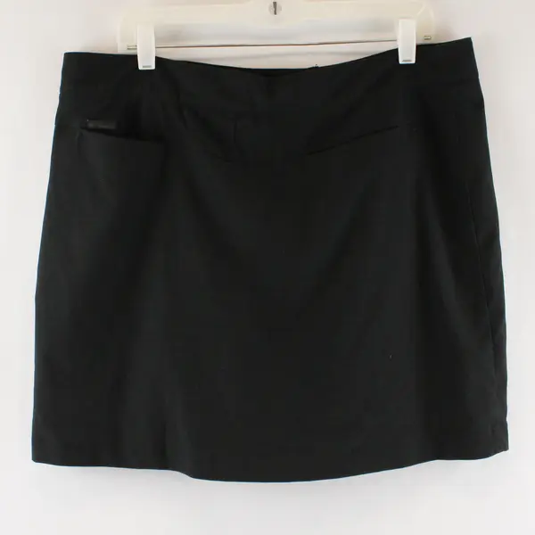 Columbia Solid Black Mini Pencil Skort Women's Size 14