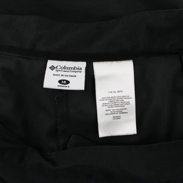 Columbia Solid Black Mini Pencil Skort Women's Size 14