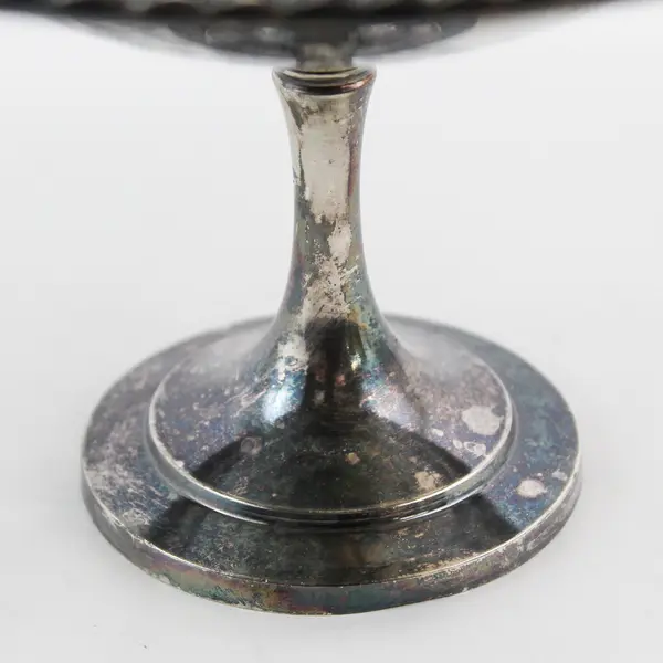 Vtg Wm A Rogers Silver Plated Footed Pedestal Candy Nut Dish Compote 