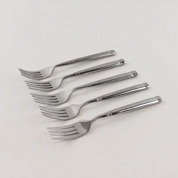 Five 18/0 Stainless Salad Forks By Towle in the Pattern Stephanie