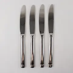 Four Stainless Dinner Knives by Towle in the Pattern Stephanie