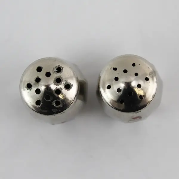 Vintage Baronial Plate Silver Mini Salt And Pepper Shaker Set