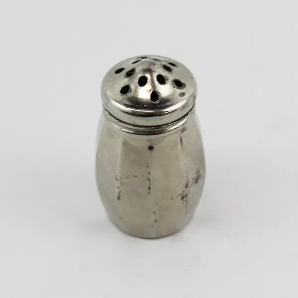 Vintage Baronial Plate Silver Mini Salt And Pepper Shaker Set
