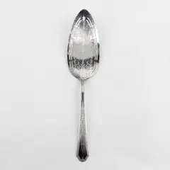 Vintage 1847 Rogers Bros Silver Plated Ancestral Pierced Rim Pie Server