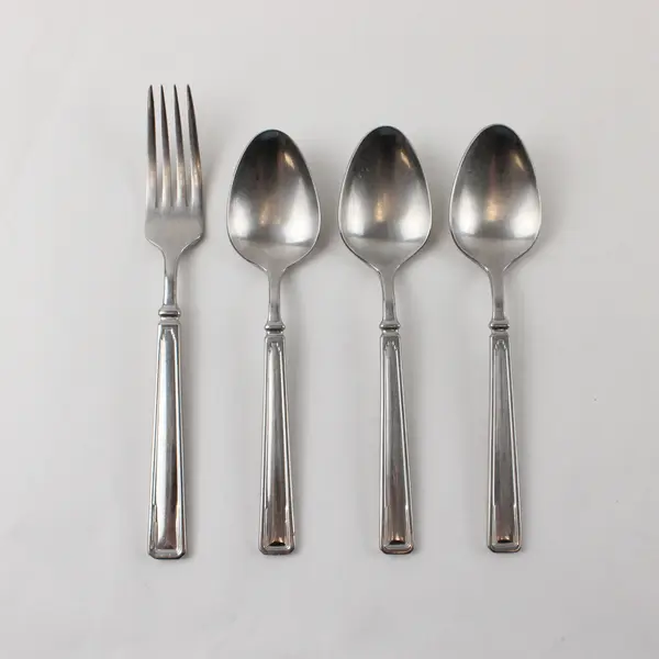 Three Towle Teaspoons and One Dinner Fork  in the Pattern Metropolis