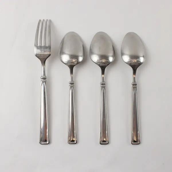 Three Towle Teaspoons and One Dinner Fork  in the Pattern Metropolis