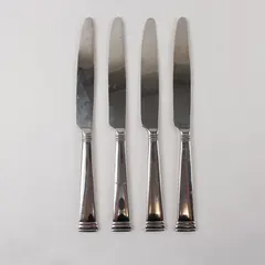Four Dinner Knives by Towle Living Collection in the Pattern Paradise