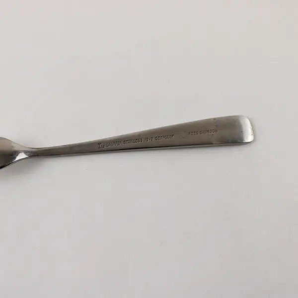Three 18/8 Stainless Rose Gadroon Dessert Forks by Lauffer Made in Germany