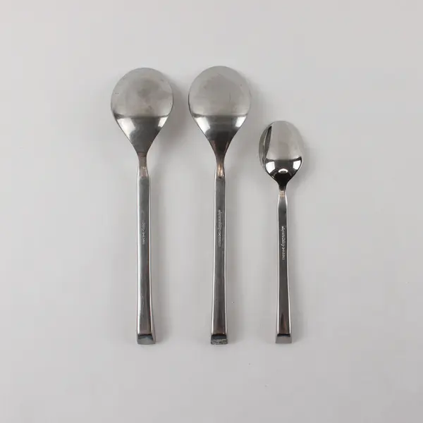 Lot of 3 Supreme Cutlery Ultra 18/8 Stainless 2 Teaspoons 1 Coffee Spoon