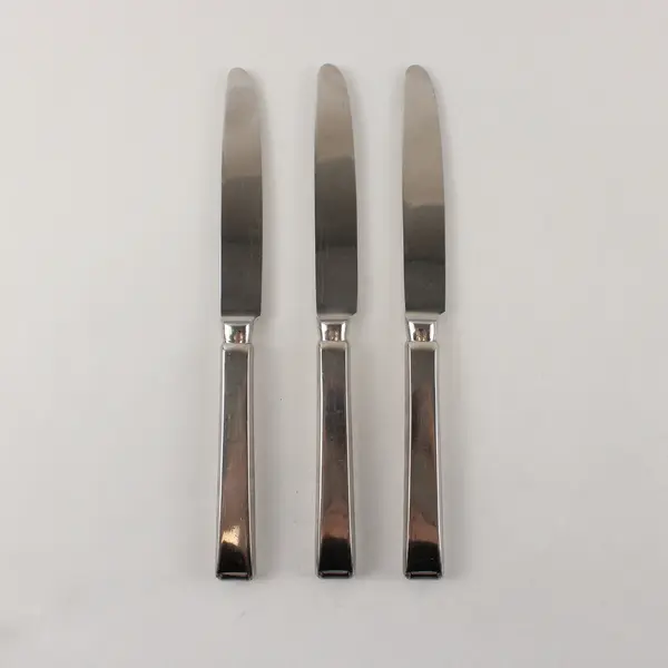 Three Faceon (Silverplate) Knives by WMF 