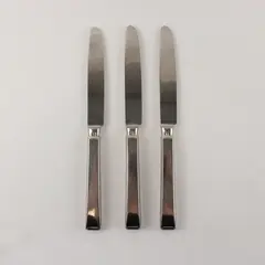 Three Faceon (Silverplate) Knives by WMF 
