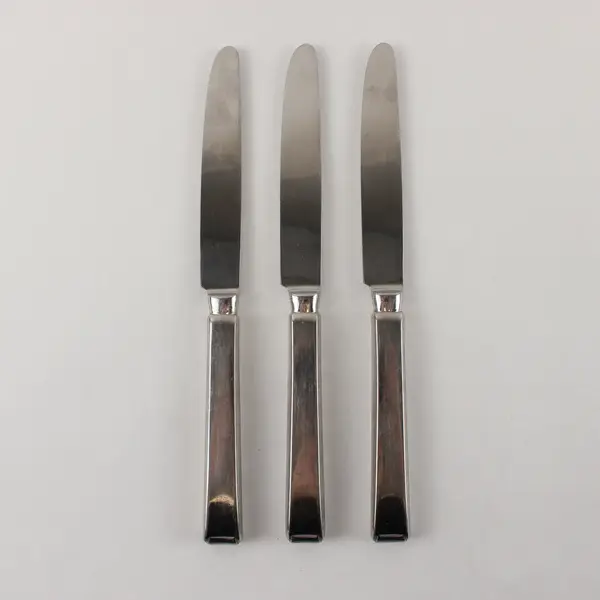 Three Faceon (Silverplate) Knives by WMF 