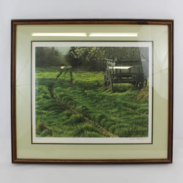 Robert Bateman  Country Lane Pheasant Lithograph Signed And  Numbered 351/950