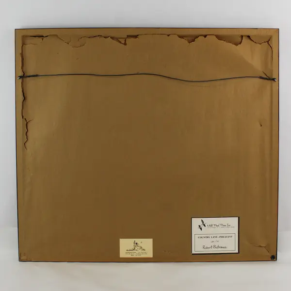 Robert Bateman  Country Lane Pheasant Lithograph Signed And  Numbered 351/950