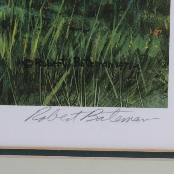 Robert Bateman  Country Lane Pheasant Lithograph Signed And  Numbered 351/950