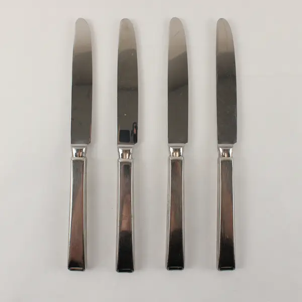 Four Faceon (Silverplate) Knives by WMF 