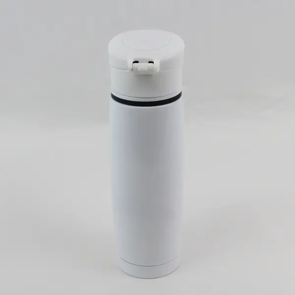 White La-Z-boy Promotional Thermal Water Bottle Insulated Flip Top Lid Ad