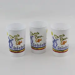 Lot of 3 Dixie Collectibles Dutch Bros Coffee Plastic Kid's Cups