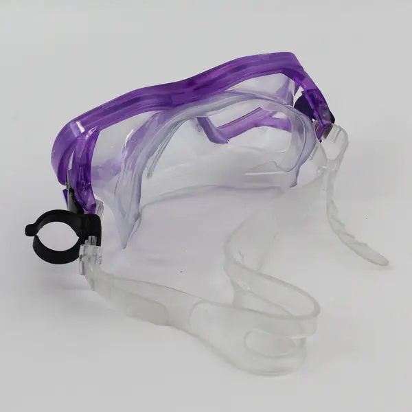 Purple Dual Lens Snorkeling Scuba Diving Mask Pre-Owned
