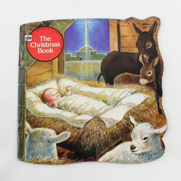 Vintage 1978 The Christmas Book Donna Kelly Golden Shape Book 3rd Printing