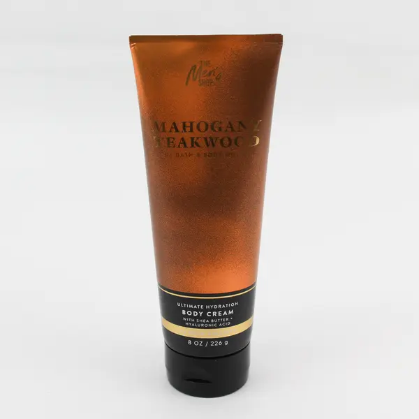 New Men's Shop Mahogany Teakwood Body Cream 8 oz Bath & Body Works