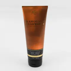 New Men's Shop Mahogany Teakwood Body Cream 8 oz Bath & Body Works