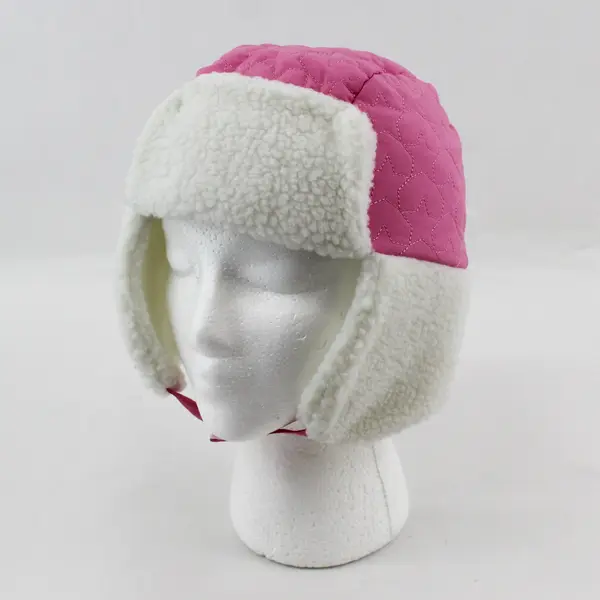Ozark Trail Little Girl's Pink Trapper Hat, One Size Over 2 Years Pink