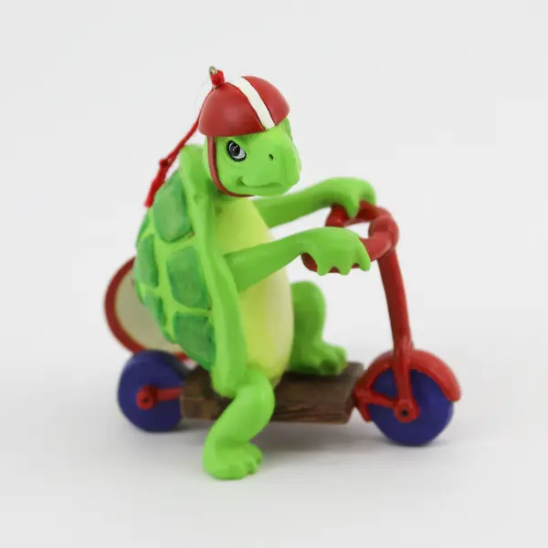 Dept 56 Toot & Puddle Otto Turtle Scooter Ornament Holly Hobbie 2001
