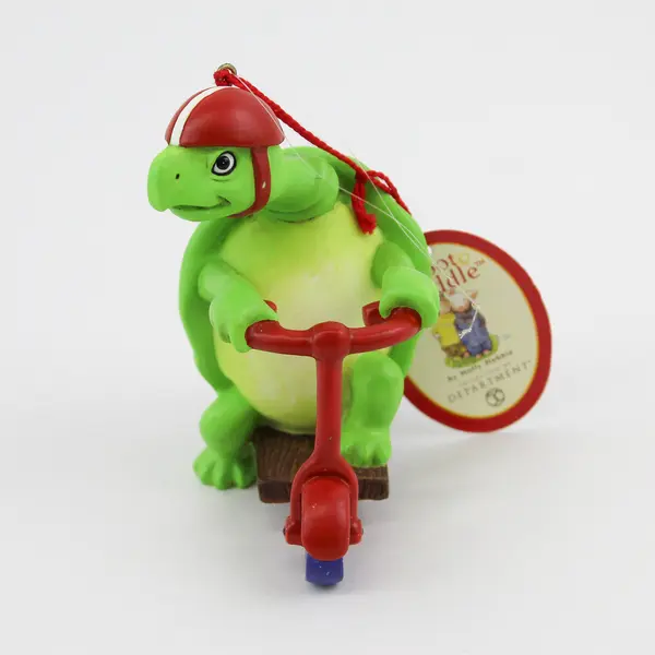 Dept 56 Toot & Puddle Otto Turtle Scooter Ornament Holly Hobbie 2001