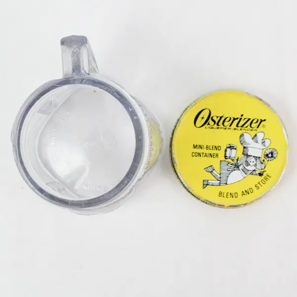 Vintage Osterizer Liquefier-Blender Blend and Store Mini-Blend Container 8 Oz
