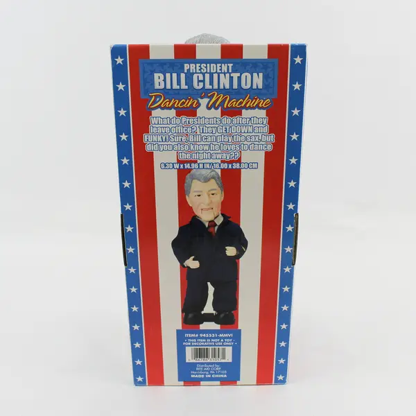 Gemmy President Bill Clinton Singing Dancing Machine Doll