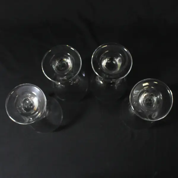 Set of 4 Clear Libbey Premier Water Goblets 7"  