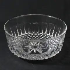 Arcoroc France Diamant Clear Glass Salad Bowl 8 Inch