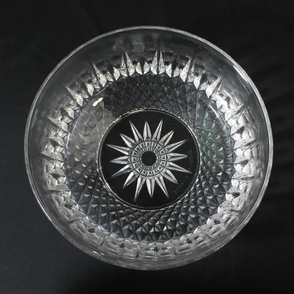 Arcoroc France Diamant Clear Glass Salad Bowl 8 Inch