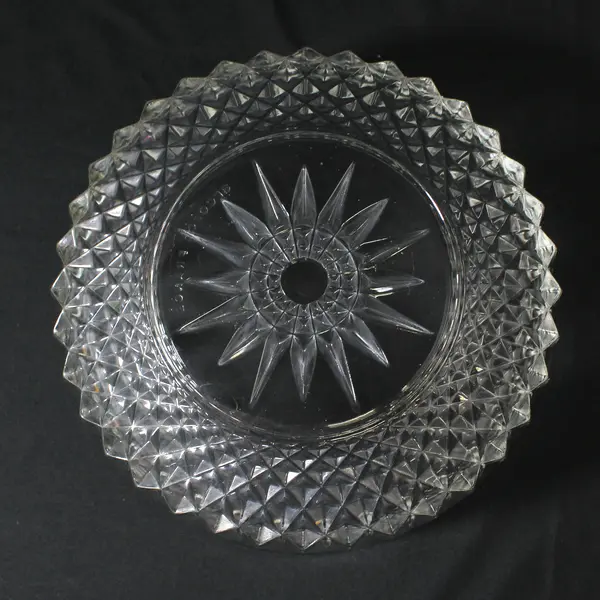 Arcoroc France Diamant Clear Glass Salad Bowl 8 Inch