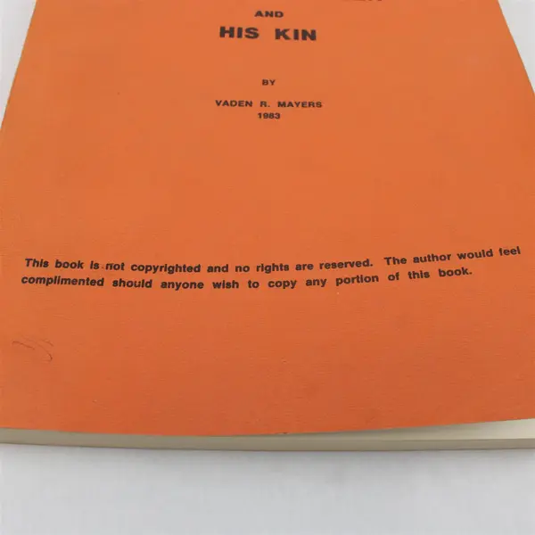 John C. Rowland Missouri Pioneer And His Kin By Vaden R Mayers Genealogy 1983 PB