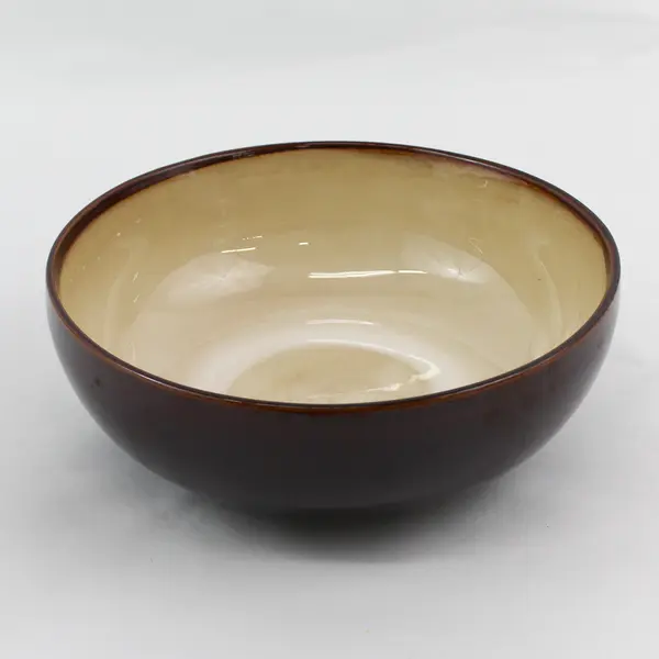 Sango Nova Round Brown Stoneware  Vegetable Serving Bowl 8.75"