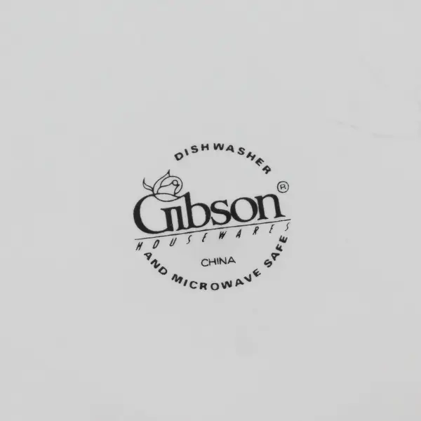 Gibson Christmas Stoneware Snowman Christmas Tree Platter 12.25" 
