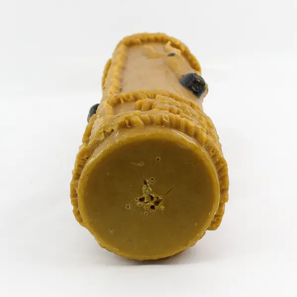Embossed Deer Head Beeswax Decorative Candle 16.5in