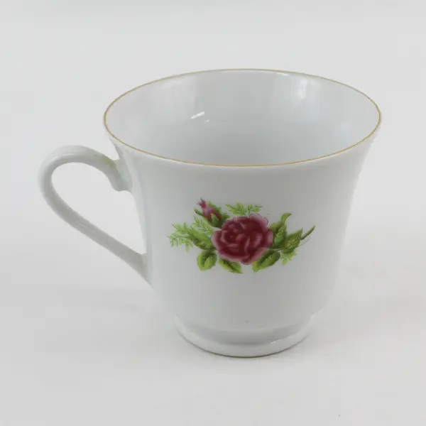 Vintage China Cup And Saucer Set Pink Roses China