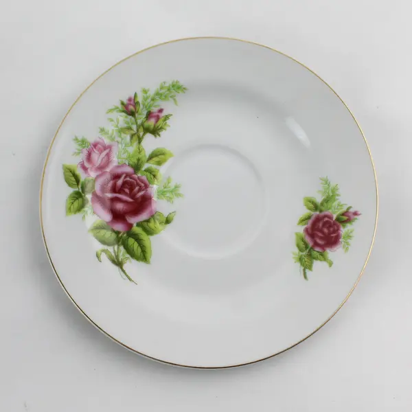 Vintage China Cup And Saucer Set Pink Roses China