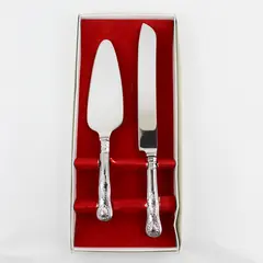 Wilton Stainless Steel Cake And Knife Serving Set For Weddings Anniversaries